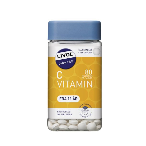 Livol C-vitamin 80 mg. - 280 tabl.
