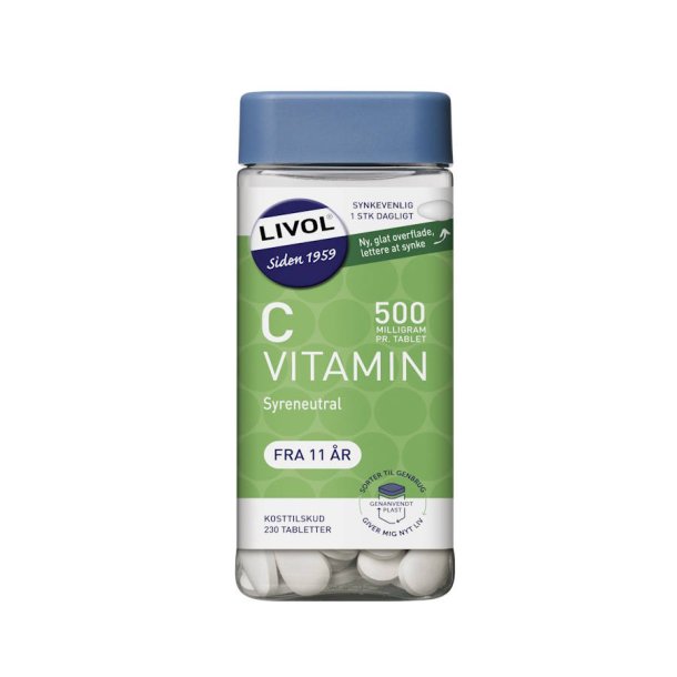 Livol C-vitamin 500 mg. - 230 tabl.