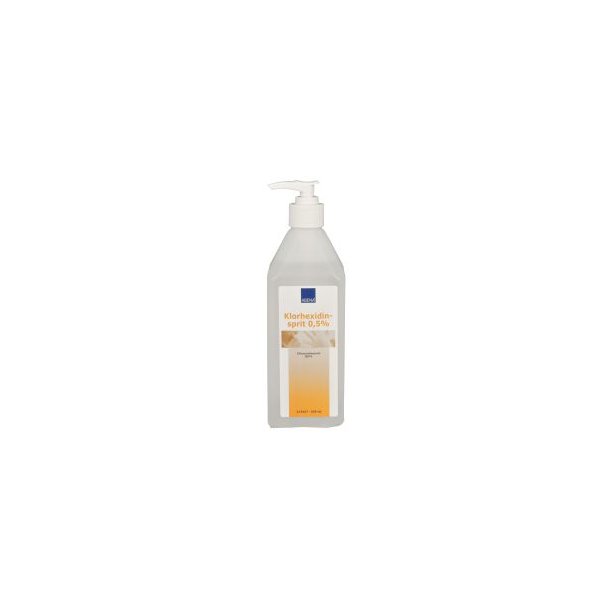 Kirurgisk hnddesinfektion, 85% ethanol, 0,5% klorhexidin med pumpe - 600 ml