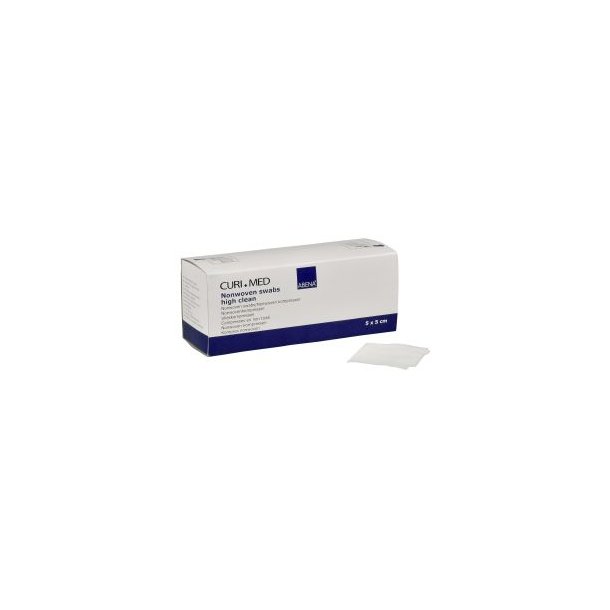 Curi-Med Rene Nonwoven Kompresser 5 x 5 cm. i boks - 150 stk.