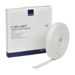 Tubegaze til Finger og Ter, ubleget bomuld - 1,5 cm x 20 m