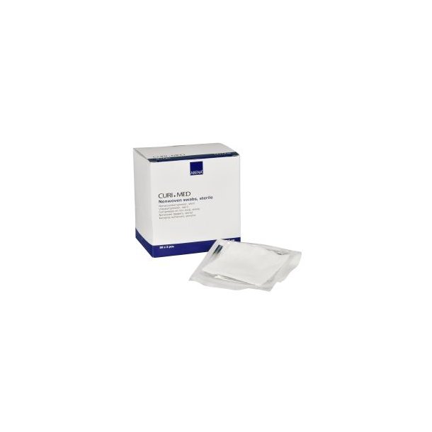 Curi-Med sterile non-woven compresses 7.5 x 7.5 cm. - 50 x 2 pcs.