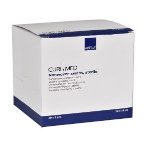 Curi-Med sterile non-woven compresses 10 x 10 cm. - 50 x 2 pcs.