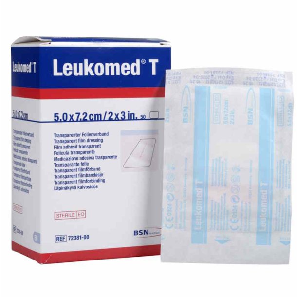 Leukomed T Filmforbinding 7,2x5 cm, Transparent, Latexfri, Steril - 50 stk.