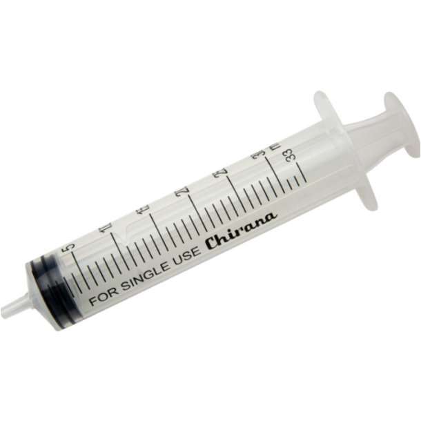 Chirana Sprjter 30 ml, luer, excentrisk, 3 komp., steril, transp. - 50 stk.