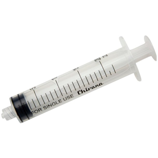 Chirana Sprjter 20 ml, luer-lock, centreret, 3 komp., steril, transp. - 50 stk.