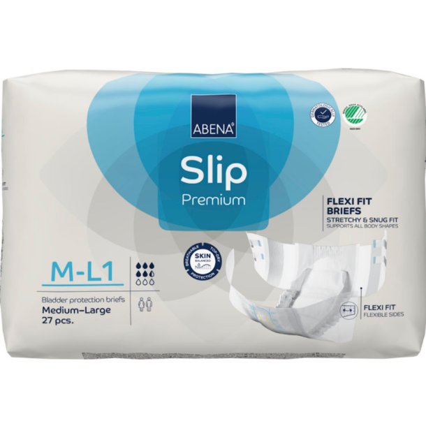 Abena Slip Flexi Fit, M-L1 Premium Tapeble - 27 stk.