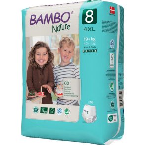 Bambo Nature Pants 8, 19+ kg. - 16 stk.