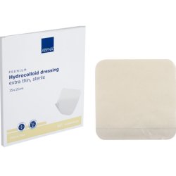 Abena Hydrokolloid Bandage, Ekstra Tynd, Semi-transparent, 15 x 15 cm. Steril  - 10 stk.