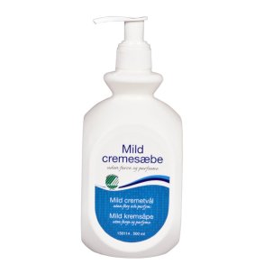 Mild Cremesbe u. farve og parfume - 500 ml.