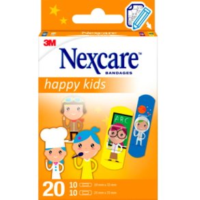 Nexcare Happy Kids Hypoallergenic - 20 pcs. in 2 str.