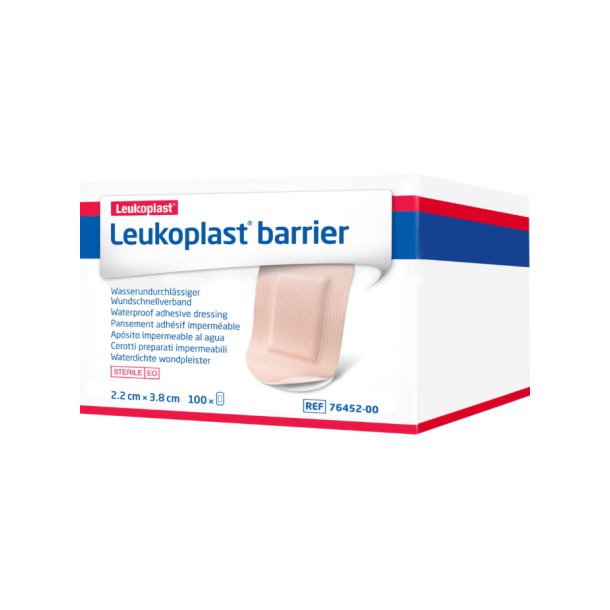 Leukoplast Barrier Plaster 3,8 x 2,2 cm. Steril - 100 stk.