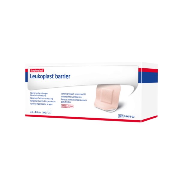 Leukoplast Barrier Plaster 3,8 x 3,8 cm, Steril - 100 stk.