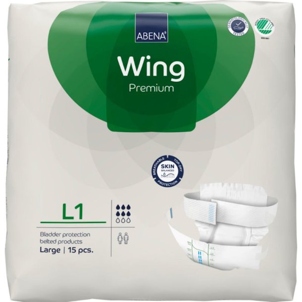 Abena Wing, L1 Premium Blteble - 15 stk.