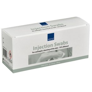 Abena Injektionsserviet, 3x6cm, 75% ethanol, enkeltpakket - 100 stk.