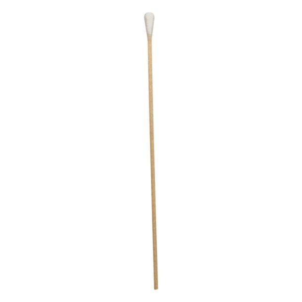 Vatpinde i tr med vat i en ende, usteril, 15 cm - 100 stk.