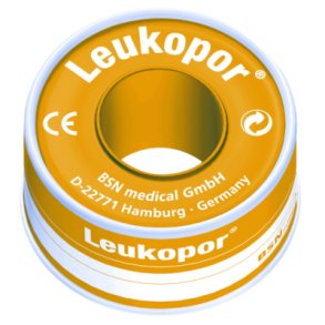 Leukopor Hvid Tape 2,5 cm x 9,2 m - 1 Rulle