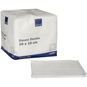 Curi-Med Gaze kompres 10x10 cm., usterile, 8 lag, - 100 stk.