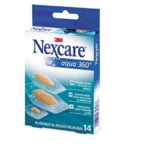 Nexcare Adhesive plaster Aqua 360 PU/acrylate Sterile - 14 pcs. in 3 str.