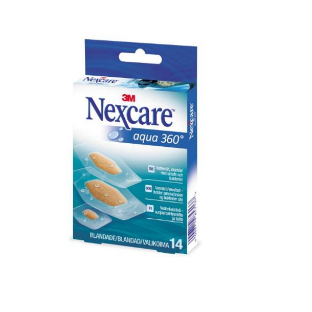 Nexcare Hfteplaster Aqua 360 PU/acrylat Steril  - 14 stk. i 3 str.