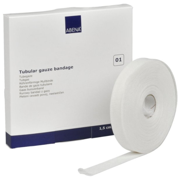 Tubegaze B til Fingre og Ter, 100 pct. viskose - 1,5 cm x 20 m