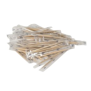 Tandstikker 6,5 cm, Enkeltpakket i Folie - 1000 stk.