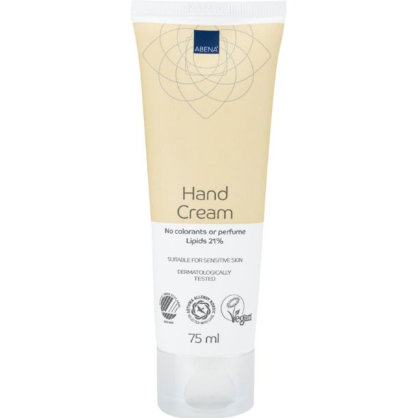 Abena Hand Cream U. Perfume and Colour, 21% fat - 75 ml.