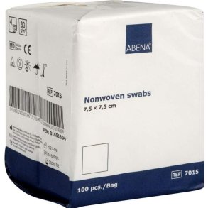 Abena usterile non-woven kompresser 7,5 x 7,5 cm. - 100 stk.