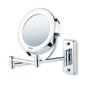 Beurer BS 59 Illuminated round cosmetic mirror with wall mount and LED light