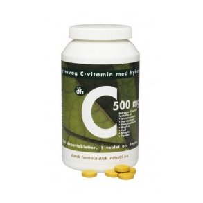 C-vitamin 500 mg. med Hyben Vegetabilsk - 240 stk.