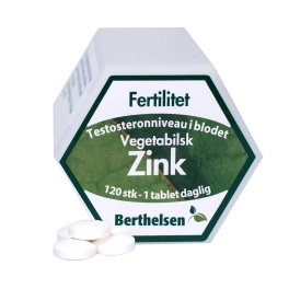 Billede af Berthelsen Vegetabilsk Zink 15 mg. - 120 stk.