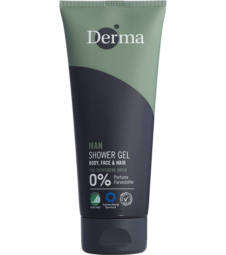 Se Derma Man shower-gel Body, Face & Hair - 350 ml hos OnlineShoppen365