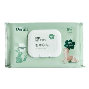 Derma Baby Vdservietter - 64 stk.