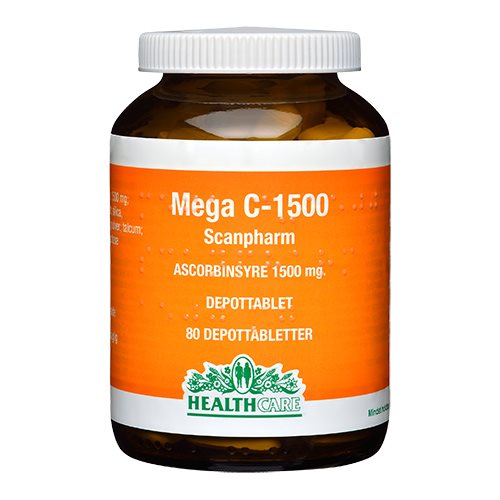 Billede af HealthCare Mega C 1500 mg - 80 stk.