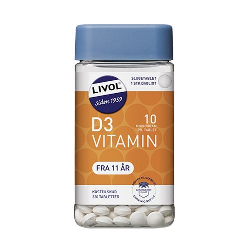 Livol D3 Vitamin 10 Âµg - 220 tabl.