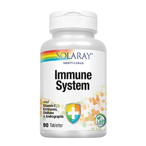 Se Solaray Immune System - 90 tab. hos OnlineShoppen365