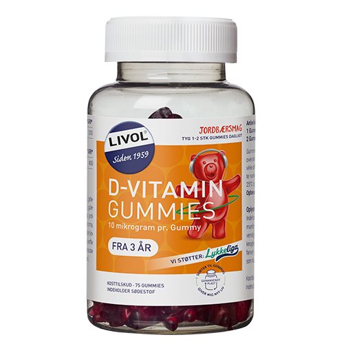 Se Livol D-vitamin Gummies - 75 gum. hos OnlineShoppen365