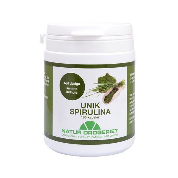 Spirulina Unik 320 mg - 180 kapsler