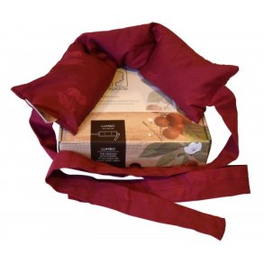 Lumbo cherry pillow with belt 13 x 55 cm.