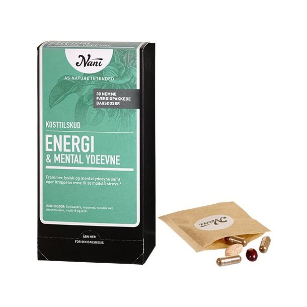 Nani Helsepakke Energi/mental ydeevne - 30 breve