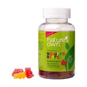 Nature's Bear Vegan Multivitamins - 90 pcs. wine gummy bears