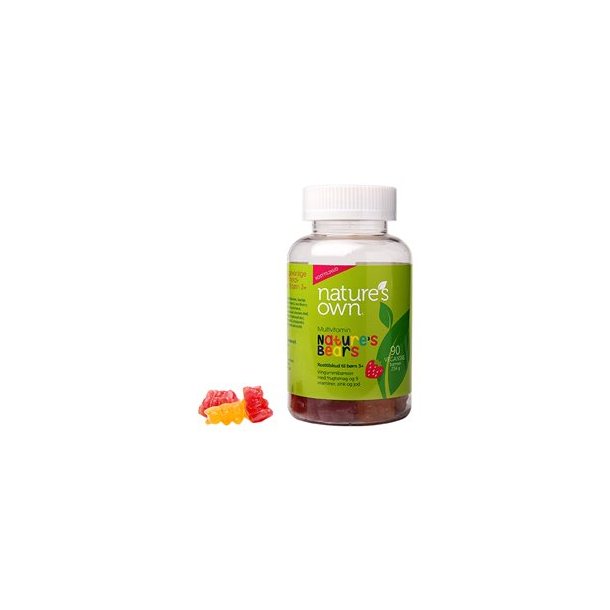 Nature's Bear Veganske Multivitaminer - 90 stk. vingummibamser