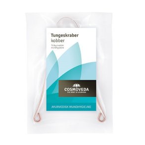 Tongue scraper in copper