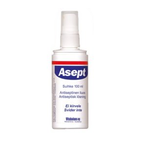Asept Spray, renser og desinficerer sm sr - 100 ml.