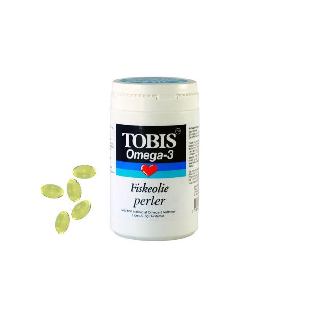 Tobis Fiskeolie Omega-3 500 mg - 200 stk. Perle kapsler