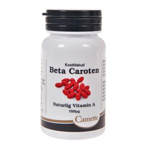 Camette Beta Caroten Vitamin A 1500 mcg - 100 kapsler