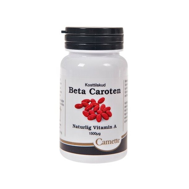 Camette Beta Caroten Vitamin A 1500 mcg - 100 kapsler