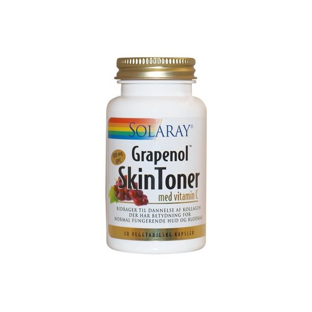 Solaray Grapenol Skintoner - 30 kapsler