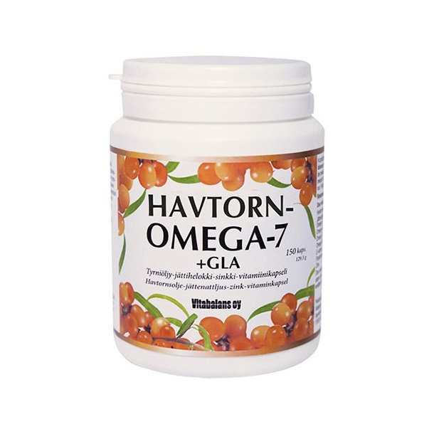 Havtorn omega 7 + GLA - 150 Kapsler