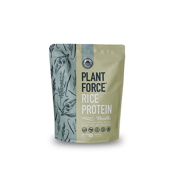 Plantforce Risprotein vanilje - 800 g.